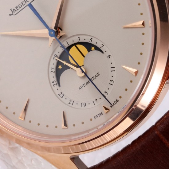 Jaeger LeCoultre - Master Ultra Thin 39mm Moonphase RG/LE White ZF A925 V2