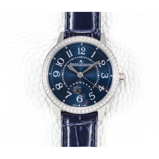 Jaeger LeCoultre - Master Ultra Thin Moonphase Ladies 34mm Diam SS/LE Blue Dial ZF 898A/1