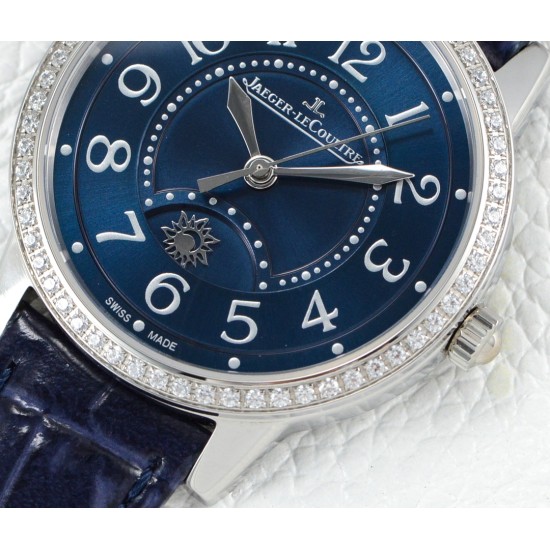 Jaeger LeCoultre - Master Ultra Thin Moonphase Ladies 34mm Diam SS/LE Blue Dial ZF 898A/1