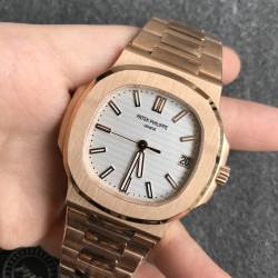 Patek Philippe - Nautilus 5711 40mm RG/RG White/Stk PPF A324