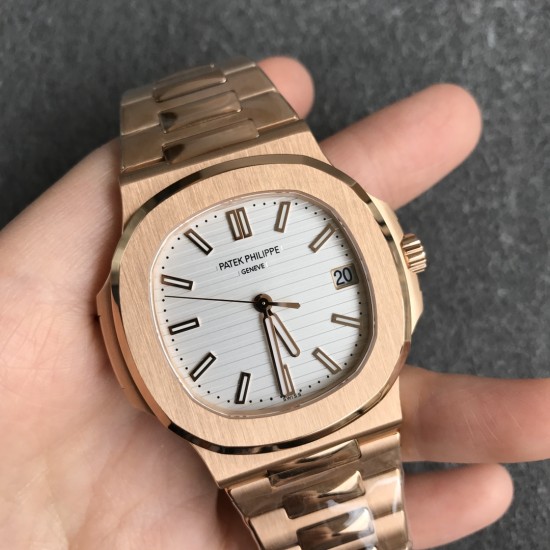 Patek Philippe - Nautilus 5711 40mm RG/RG White/Stk PPF A324