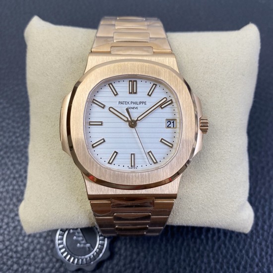 Patek Philippe - Nautilus 5711 40mm RG/RG White/Stk PPF A324