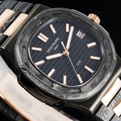 Patek Philippe - Nautilus 5711 40mm Carbon/Carbon/RG Black Textured Dial DIWF 324SC