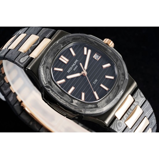 Patek Philippe - Nautilus 5711 40mm Carbon/Carbon/RG Black Textured Dial DIWF 324SC