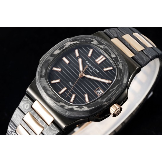 Patek Philippe - Nautilus 5711 40mm Carbon/Carbon/RG Black Textured Dial DIWF 324SC