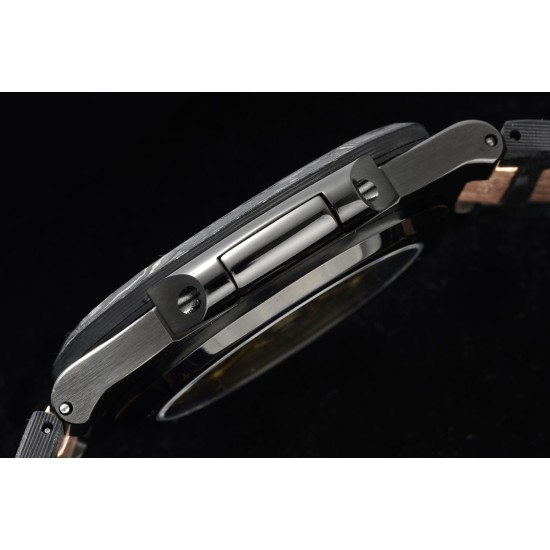 Patek Philippe - Nautilus 5711 40mm Carbon/Carbon/RG Black Textured Dial DIWF 324SC