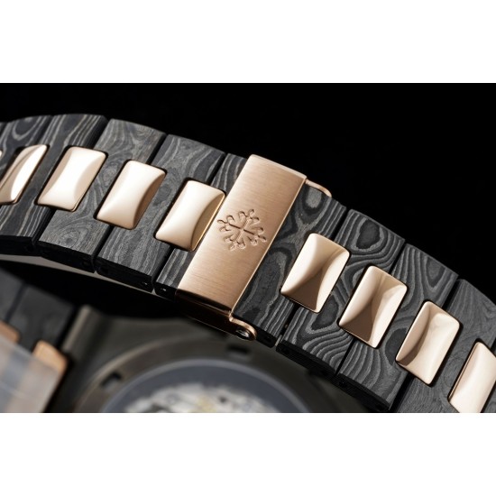 Patek Philippe - Nautilus 5711 40mm Carbon/Carbon/RG Black Textured Dial DIWF 324SC