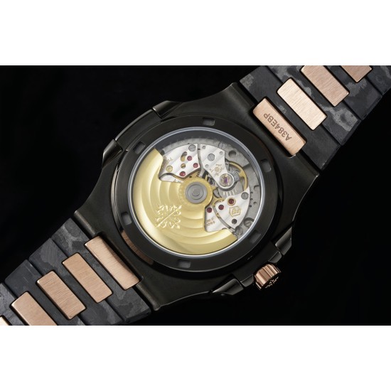 Patek Philippe - Nautilus 5711 40mm Carbon/Carbon/RG Black Textured Dial DIWF 324SC