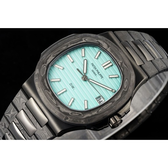 Patek Philippe - Nautilus 5711 40mm Carbon/Carbon Tiffany Blue DIWF 324SC