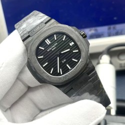 Patek Philippe - Nautilus 5711 40mm Carbon/Carbon Black Textured Dial DIWF 324SC
