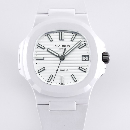 Patek Philippe - Nautilus AET 5711 40mm White Cer/RU Grey Dial AMGF MY9015