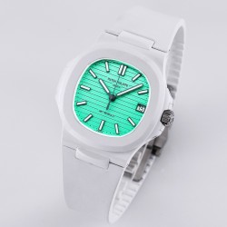 Patek Philippe - Nautilus AET 5711 40mm White Cer/RU Green Dial AMGF MY9015
