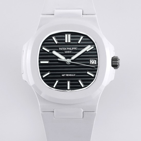 Patek Philippe - Nautilus AET 5711 40mm White Cer/RU Black Dial AMGF MY9015