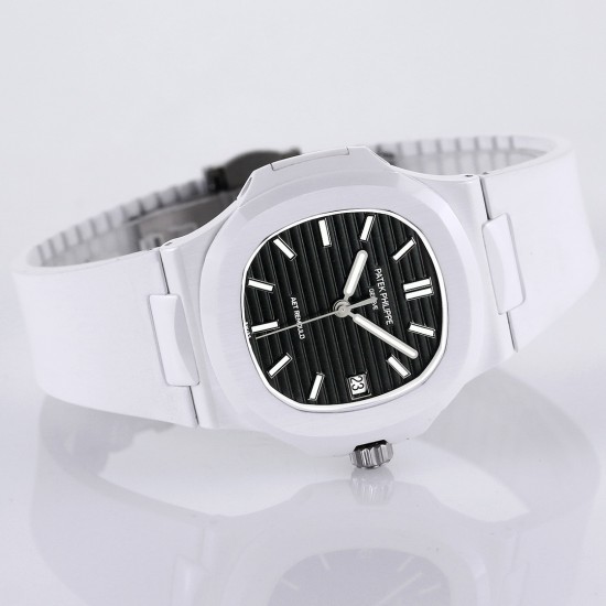 Patek Philippe - Nautilus AET 5711 40mm White Cer/RU Black Dial AMGF MY9015