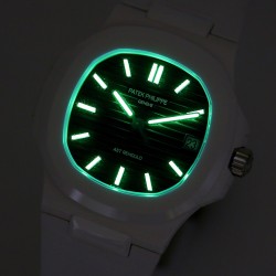 Patek Philippe - Nautilus AET 5711 40mm White Cer/RU Black Dial AMGF MY9015