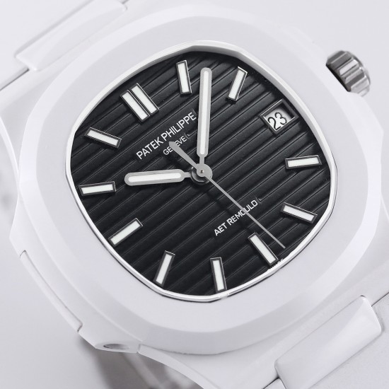 Patek Philippe - Nautilus AET 5711 40mm White Cer/RU Black Dial AMGF MY9015