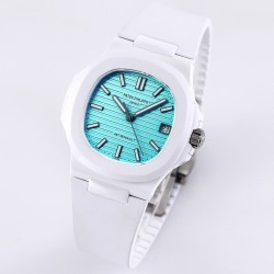 Patek Philippe - Nautilus AET 5711 40mm White Cer/RU Tiffany Blue Dial AMGF MY9015