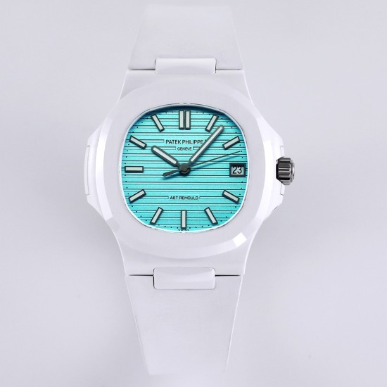 Patek Philippe - Nautilus AET 5711 40mm White Cer/RU Tiffany Blue Dial AMGF MY9015