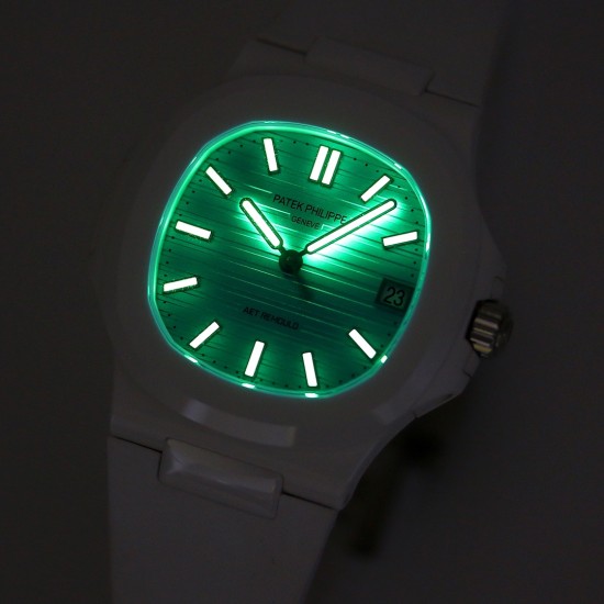 Patek Philippe - Nautilus AET 5711 40mm White Cer/RU Tiffany Blue Dial AMGF MY9015