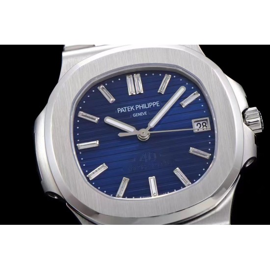 Patek Philippe - Nautilus 5711 40mm SS/SS Blue/Stick GRF MY9015 Mod