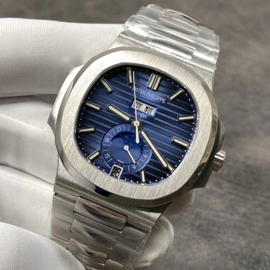Patek Philippe - Nautilus 5726 40mm SS/SS Blue Textured Dial KMF A324