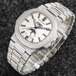 Patek Philippe - Nautilus Annual Cal. 5726A 40.5MM Full Diam SS/SS White Dial R8F A324