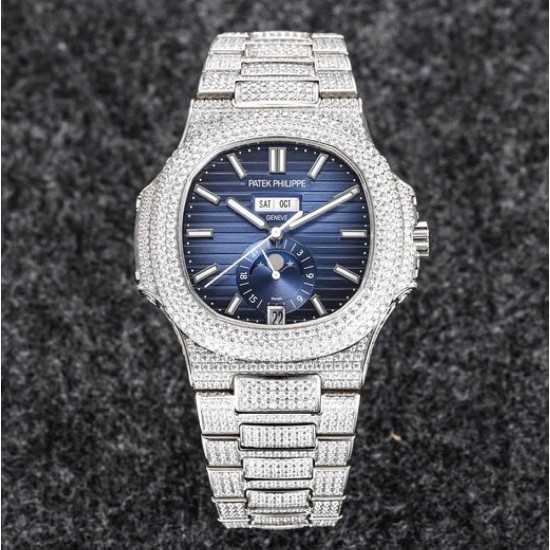 Patek Philippe - Nautilus Annual Cal. 5726A 40.5MM Full Diam SS/SS Blue Dial R8F A324