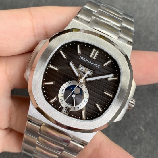 Patek Philippe - Nautilus Annual Cal. 5726A 40.5MM SS/SS Black V9F A324S