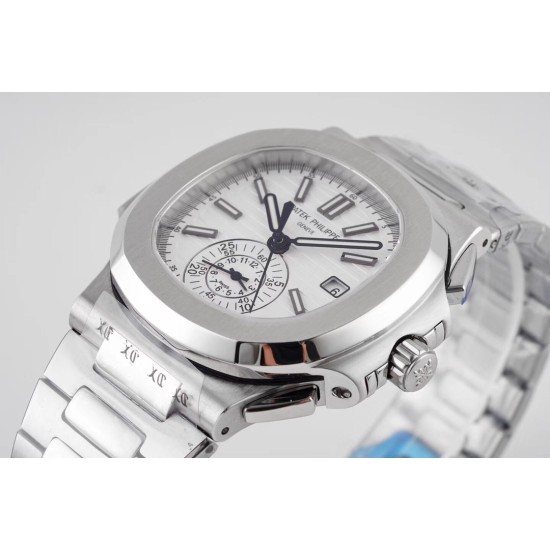 Patek Philippe - Nautilus 5980 40mm SS/SS White/White 3KF A28-520