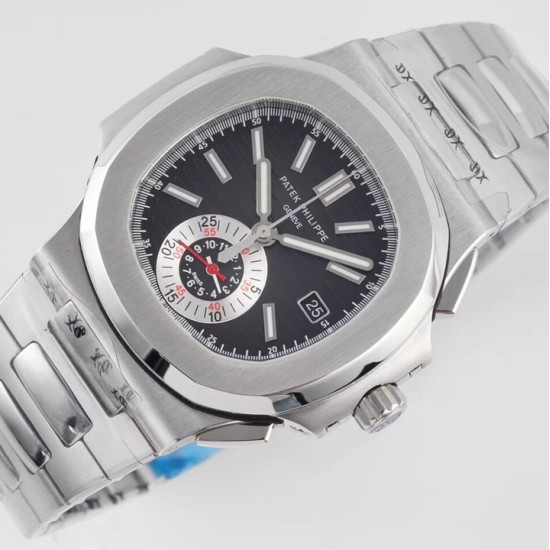 Patek Philippe - Nautilus 5980 40mm SS/SS Black/White 3KF A28-520