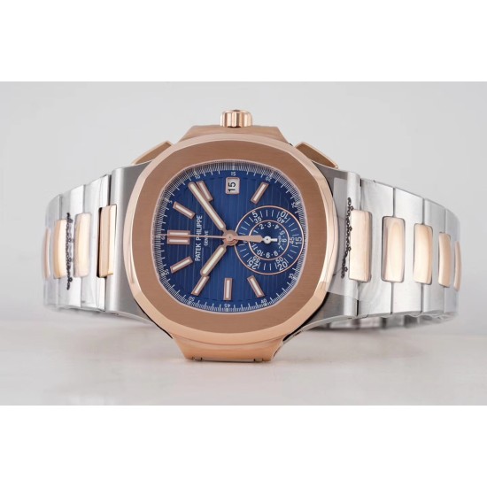 Patek Philippe - Nautilus 5980 40mm RG/SS Blue/Blue 3KF A28-520