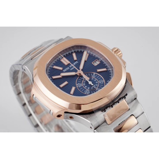 Patek Philippe - Nautilus 5980 40mm RG/SS Blue/Blue 3KF A28-520