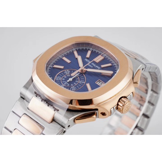 Patek Philippe - Nautilus 5980 40mm RG/SS Blue/Blue 3KF A28-520