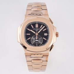 Patek Philippe - Nautilus 5980 40mm RG/RG Black/Black 3KF A28-520