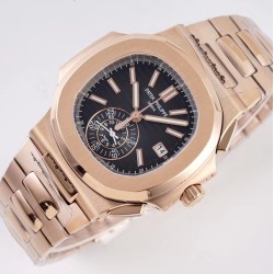 Patek Philippe - Nautilus 5980 40mm RG/RG Black/Black 3KF A28-520