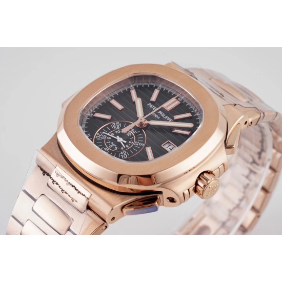 Patek Philippe - Nautilus 5980 40mm RG/RG Black/Black 3KF A28-520