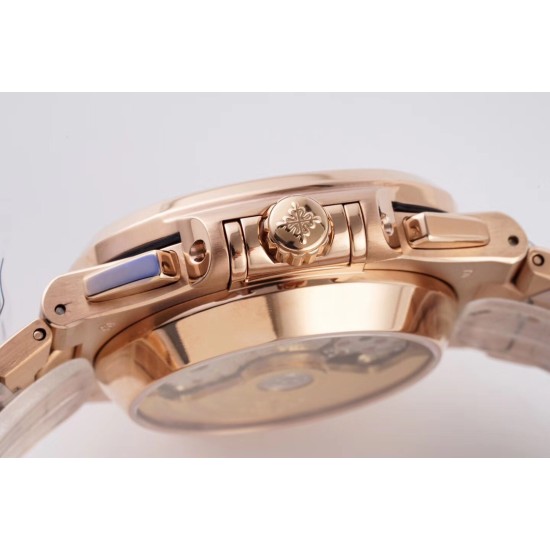 Patek Philippe - Nautilus 5980 40mm RG/RG Black/Black 3KF A28-520