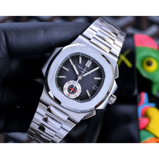Patek Philippe - Nautilus 5980 40mm SS/SS Black/White K6F A28-520