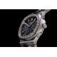 Patek Philippe - Nautilus 5740 40mm Diamonds SS/SS Black/Stk TWF A240