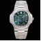 Patek Philippe - Nautilus 5740 40mm Diamonds SS/SS Green/Stk TWF A240