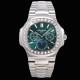 Patek Philippe - Nautilus 5740 40mm Diamonds SS/SS Green/Stk TWF A240