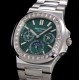 Patek Philippe - Nautilus 5740 40mm Diamonds SS/SS Green/Stk TWF A240