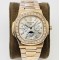 Patek Philippe - Nautilus 5740 40mm Diamonds RG/RG Silver/Stk PPF A240