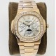 Patek Philippe - Nautilus 5740 40mm Diamonds RG/RG Silver/Stk PPF A240