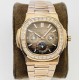 Patek Philippe - Nautilus 5740 40mm Diamonds RG/RG Brown/Stk PPF A240