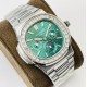 Patek Philippe - Nautilus 5740 40mm Diamonds SS/SS Green/Stk PPF A240