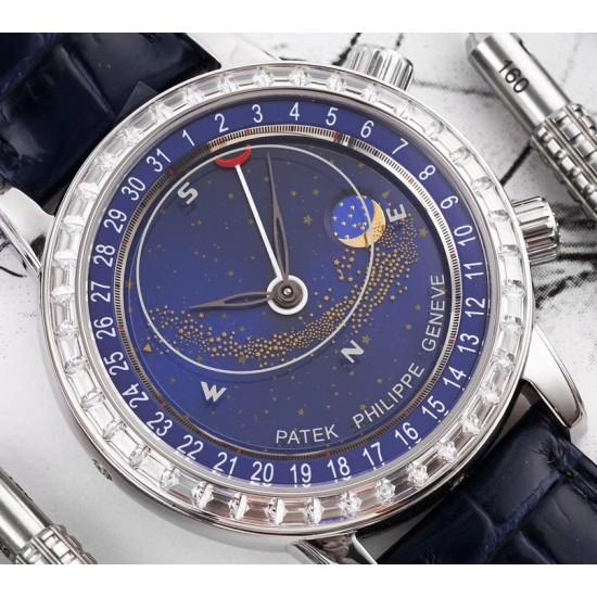 Patek Philippe - Celestial Sky Moon Date Diam 43mm SS/LE Blue Dial AIF A240