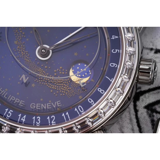 Patek Philippe - Celestial Sky Moon Date Diam 43mm SS/LE Blue Dial AIF A240