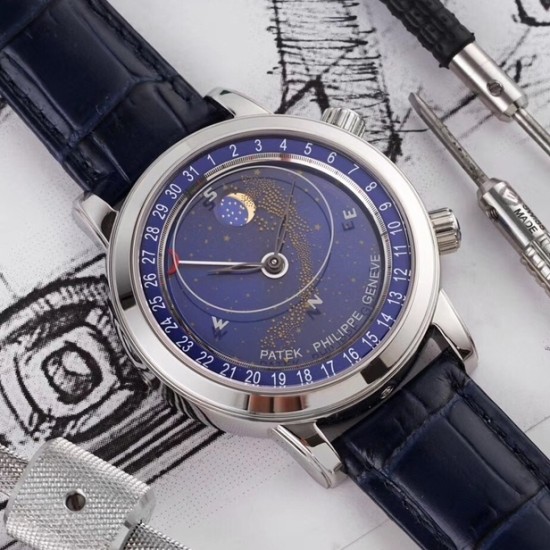 Patek Philippe - Celestial Sky Moon Date 43mm SS/LE Blue Dial AIF A240