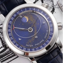 Patek Philippe - Celestial Sky Moon Date 43mm SS/LE Blue Dial AIF A240